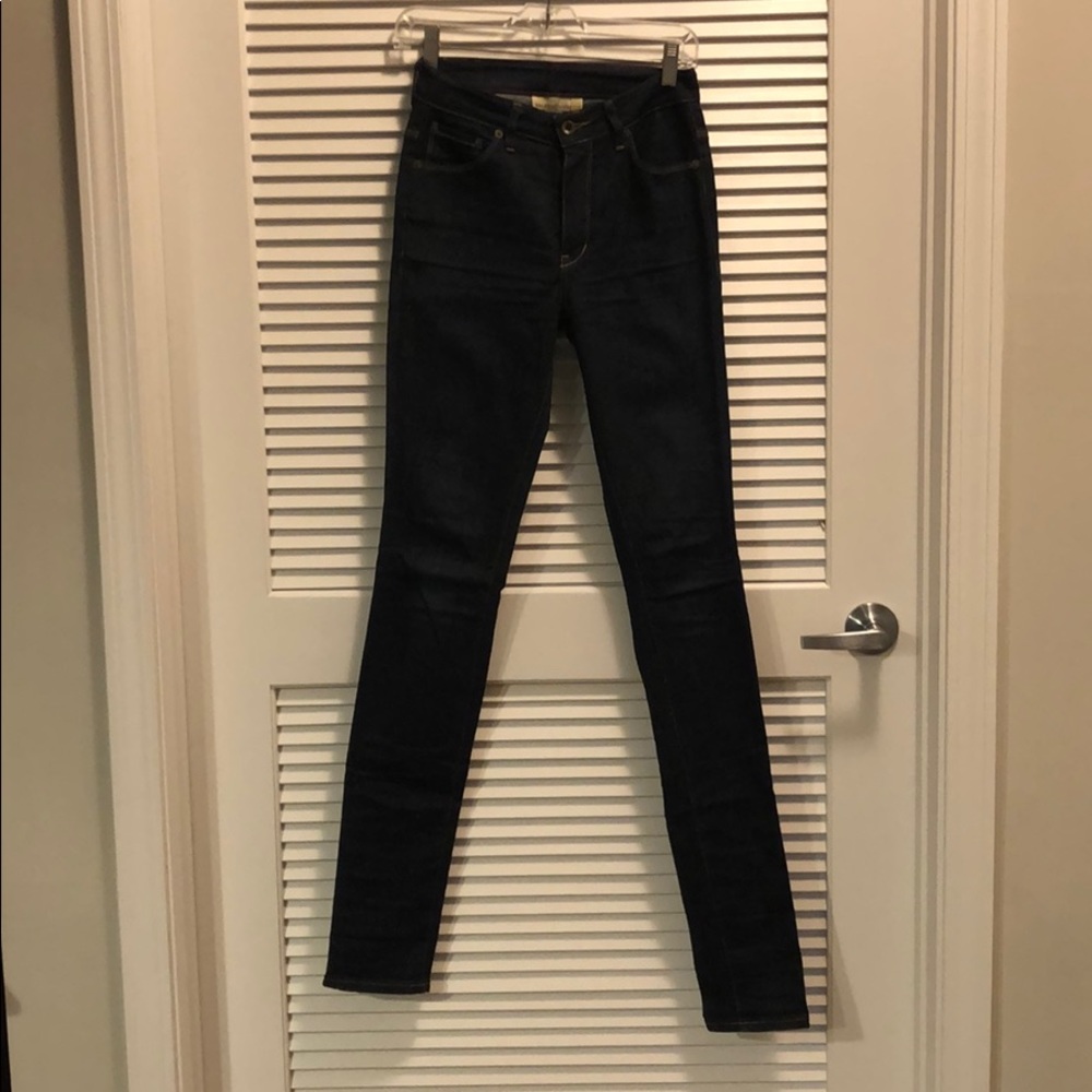 Raleigh Denim Haywood Jean Raw Stretch Denim Sz 25
